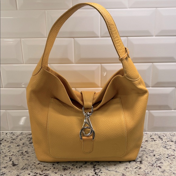 Dooney & Bourke Belvedere Lock Hobo Shoulder Bag EUC - Picture 1 of 15